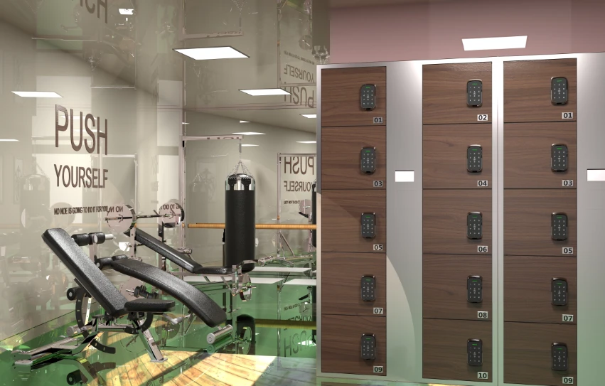 Digitalas Komplektas DI-A820 B TTLock išmani spintelių spynelė 20 vnt. + G2 komutatorius