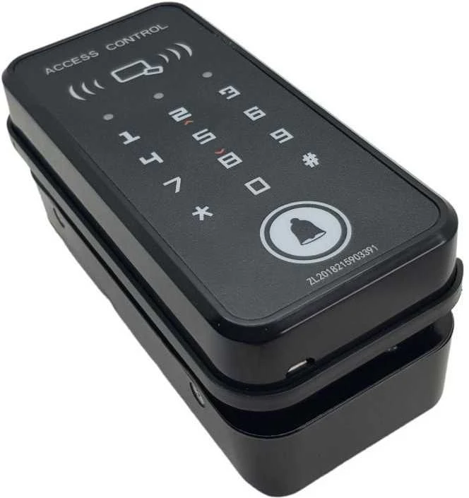 Digitalas LNN-6501 iGlass RFID 125KHz strypinė elektromechaninė spyna stiklinėms berėmėms durims stiklas/stiklas su skaitytuvu