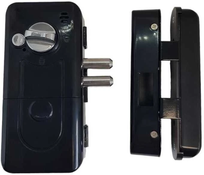 Digitalas LNN-6501 iGlass RFID 125KHz strypinė elektromechaninė spyna stiklinėms berėmėms durims stiklas/stiklas su skaitytuvu