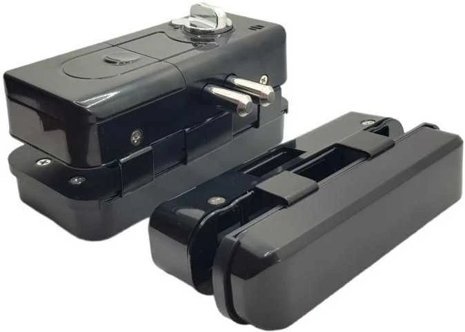 Digitalas LNN-6501 iGlass RFID 125KHz strypinė elektromechaninė spyna stiklinėms berėmėms durims stiklas/stiklas su skaitytuvu