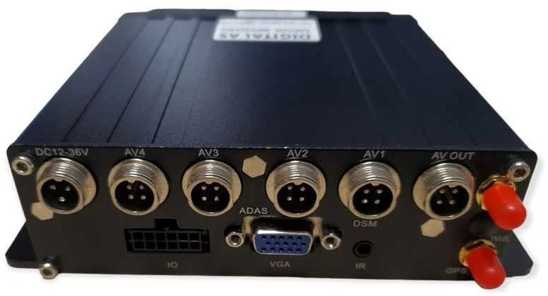 Digitalas MDVR-4F-904SD4G profesionalus kompaktiškas 4G/GPS automobilinis vaizdo registratorius