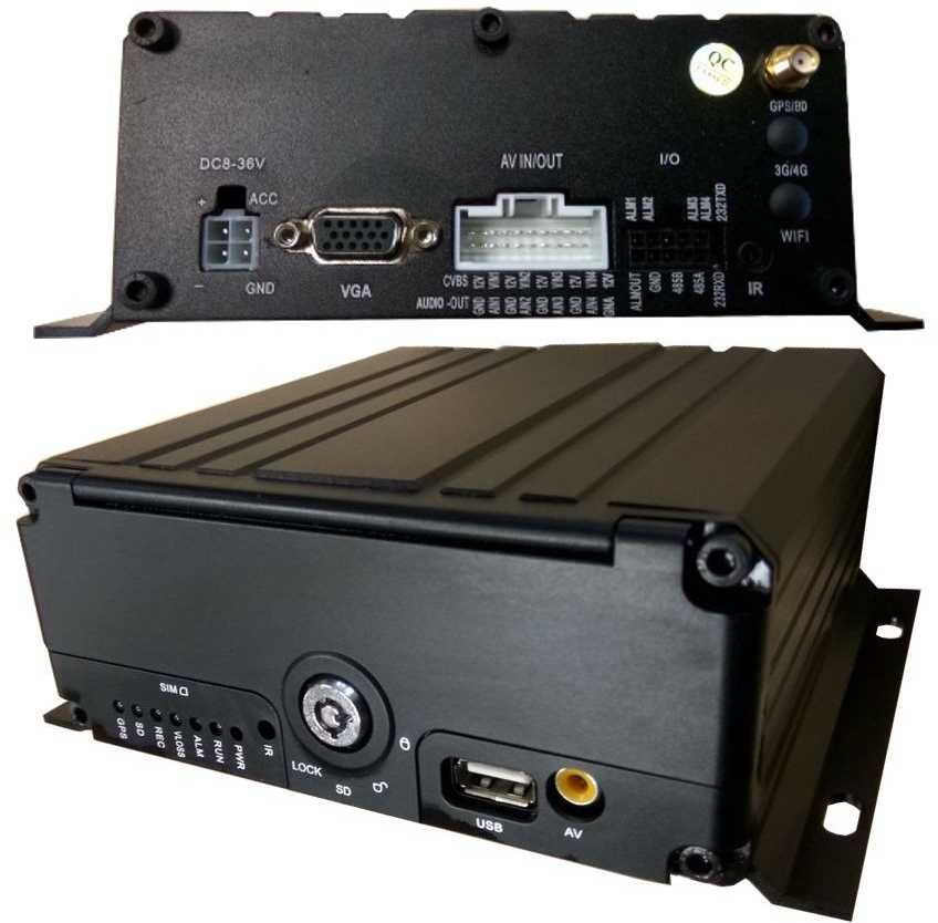 Digitalas MDVR-4F3AHD profesionalus kompaktiškas automobilinis vaizdo registratorius