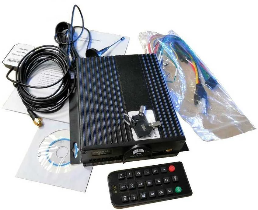 Digitalas MDVR-4H1AHD2S profesionalus kompaktiškas 3G/GPS automobilinis vaizdo registratorius