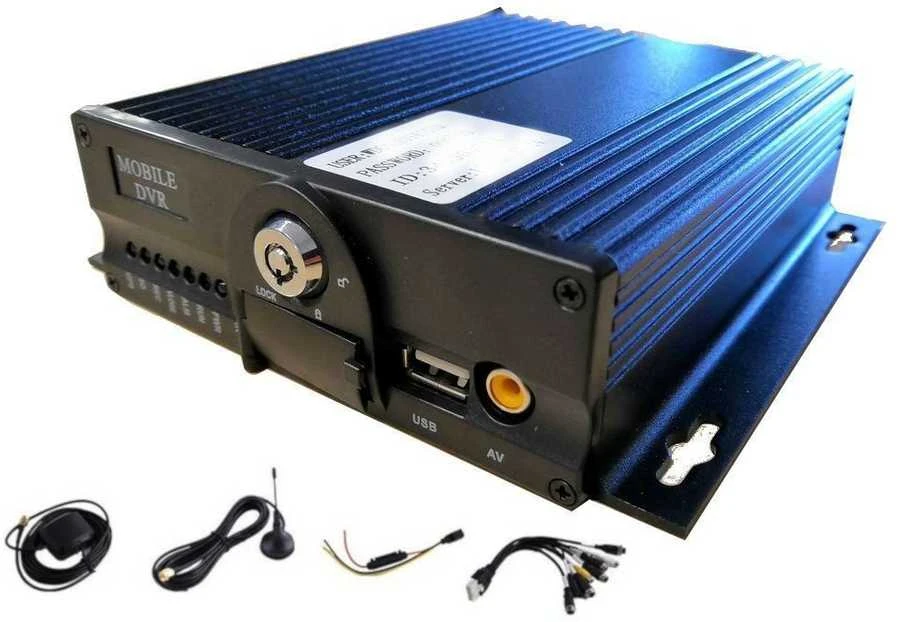 Digitalas MDVR-4H1AHD2S profesionalus kompaktiškas 3G/GPS automobilinis vaizdo registratorius