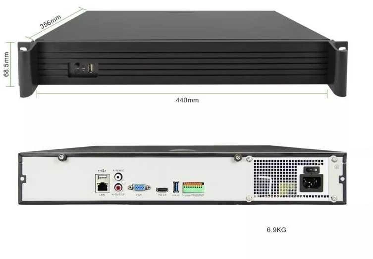 Digitalas NVR Di-8000-C04L036-A2 36CH įrašymo įrenginys su analitika