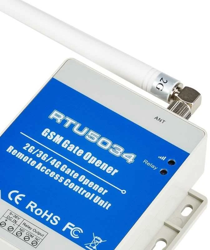 Digitalas RTU5034 GSM valdymo modulis įrenginių valdymui. šlagbaumo (kelio užtvaro). vartų automatikos