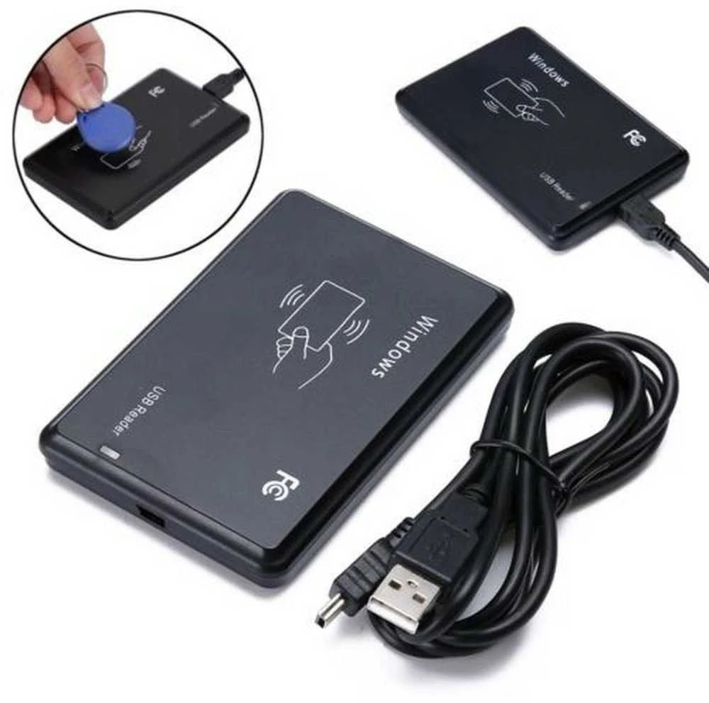Digitalas USB ISO 125 KHZ kortelių skaitytuvas kortelių programavimui per kompiuterį
