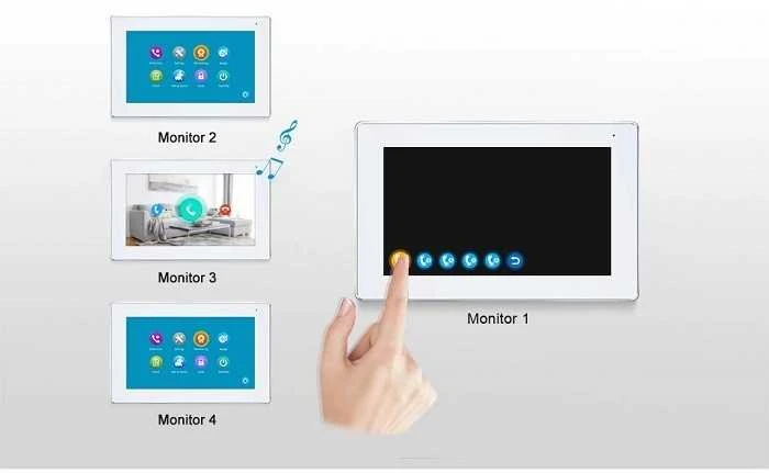Digitalas Vaizdo telefonspynės komplektas su WIFI funkcija VID-730Wi-Fi-W ir D3CODE-W
