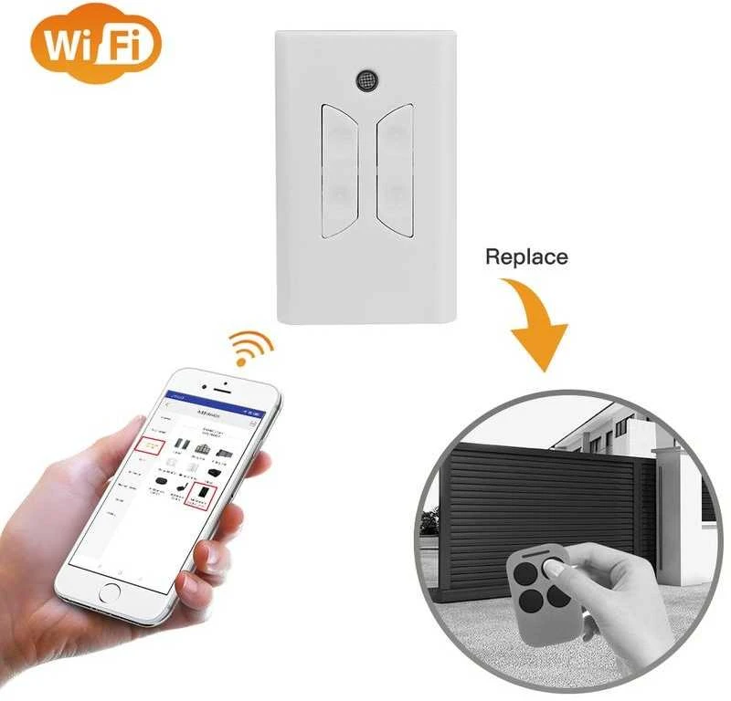 Digitalas XH-SM05W RF/WiFi konverteris siųstuvas-imtuvas automatikos valdymui per telefoną