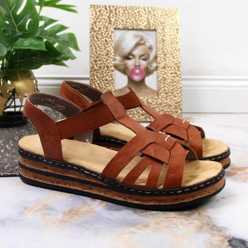 rieker sandals wedge
