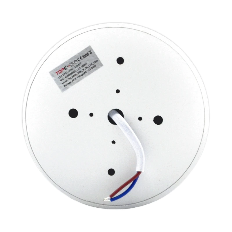 TOPE Lubinis baltas LED šviestuvas "TULSA" 20W