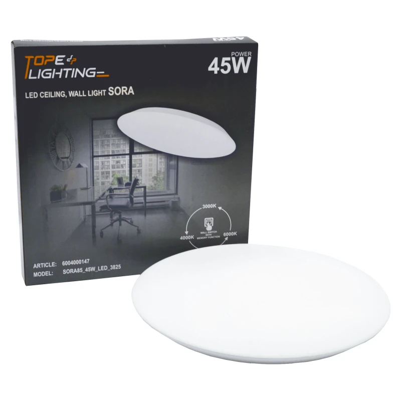 Lubinis šviestuvas Tope Lighting Lubinis sieninis LED šviestuvas "SORA" 45W