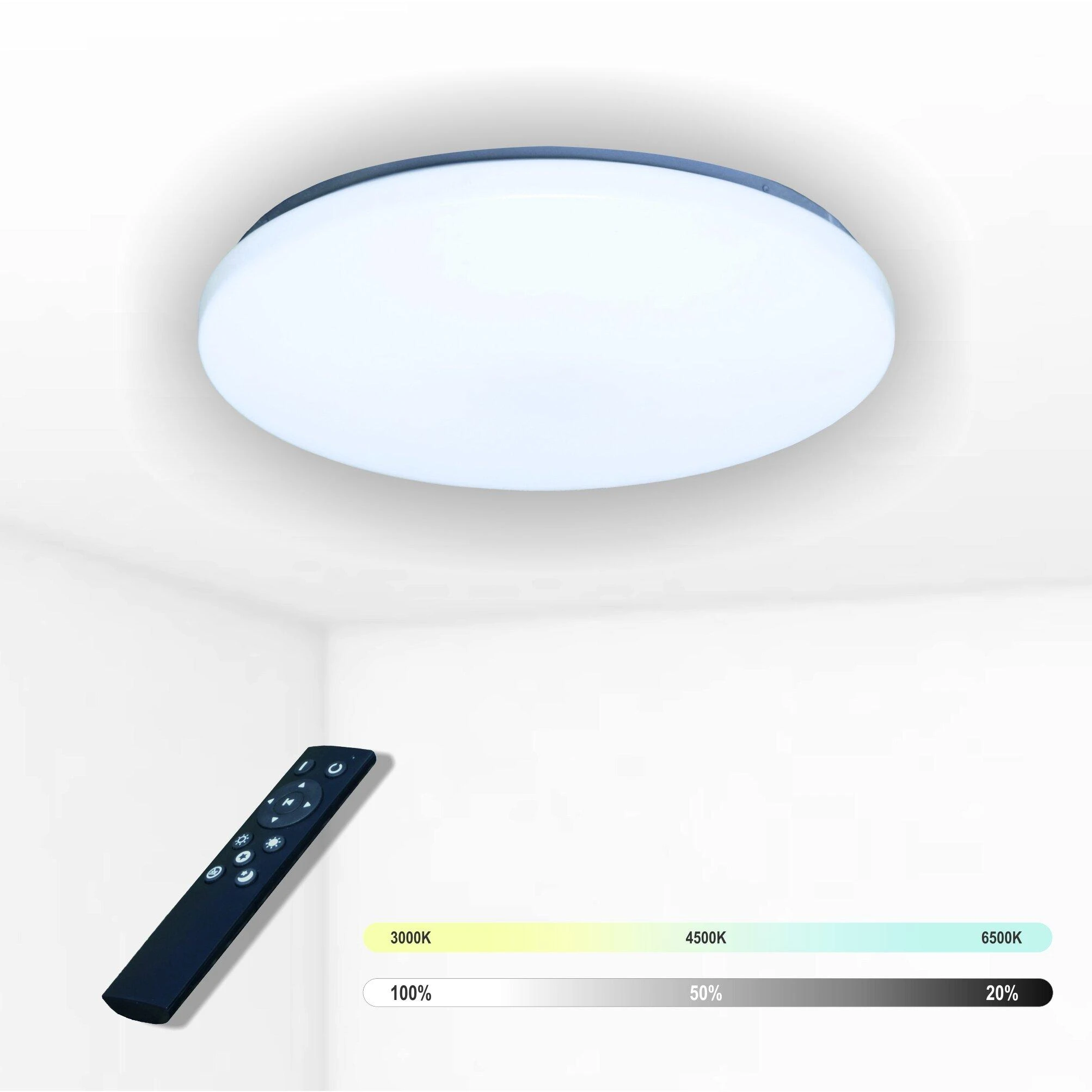 Lubinis šviestuvas TOPE Apvalus lubinis LED šviestuvas "SOPOT" 2x18W