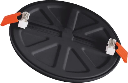 Tope Lighting Įmontuojama apvali juoda LED panelė su susiaurėjančiais kraštais "RUBI" 14W-3000K