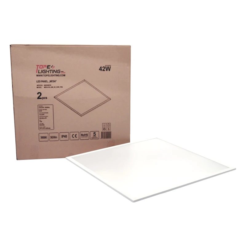 Įmontuojama kvadratinė LED panelė "MESA" 40W-3000K UGR