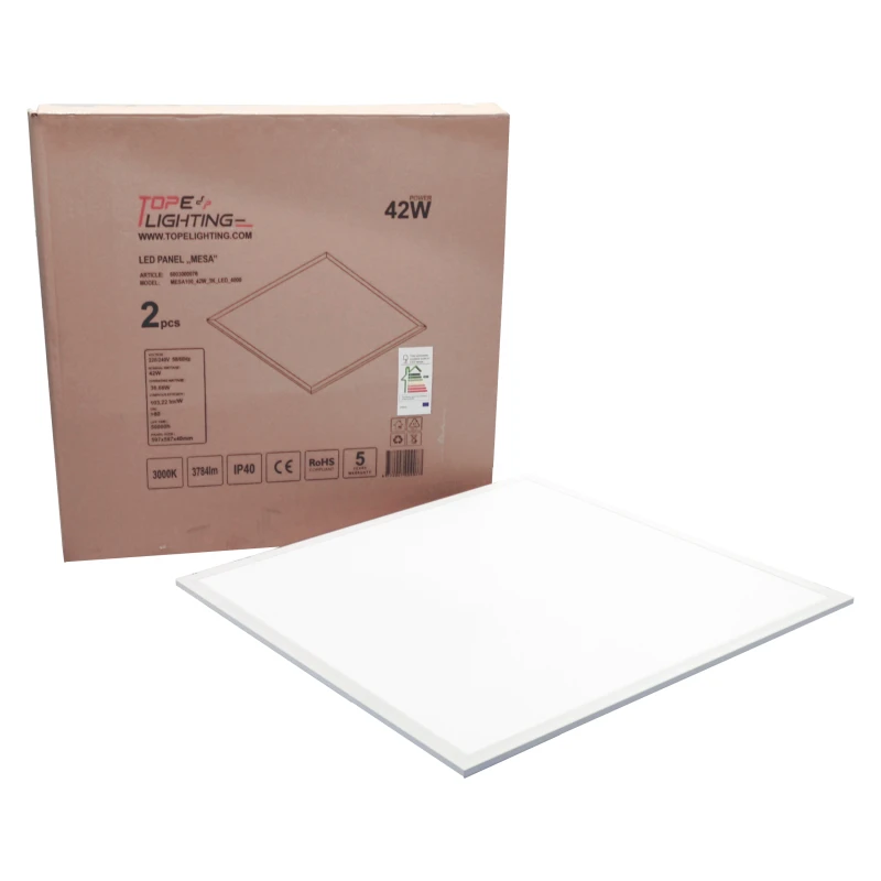 Įmontuojama kvadratinė LED panelė "MESA" 40W-3000K