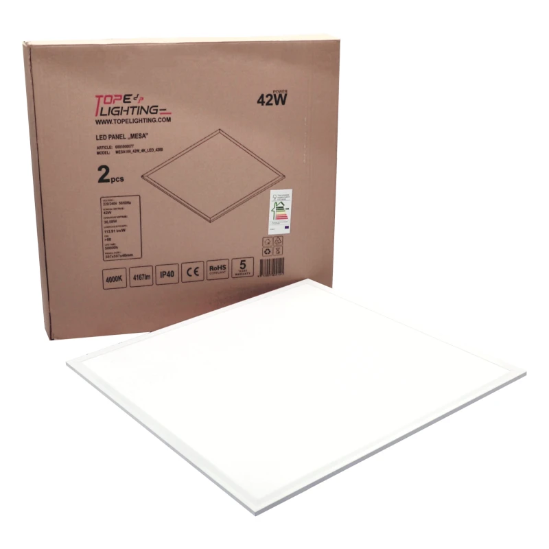 Įmontuojama kvadratinė LED panelė "MESA" 40W-4000K