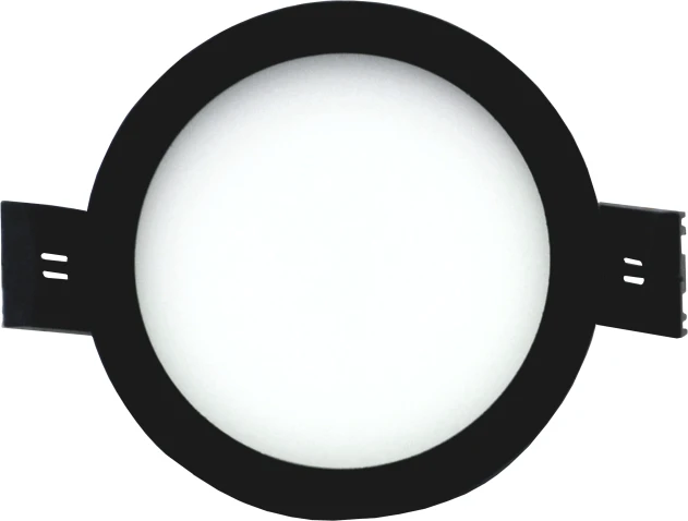 Tope Lighting Įmontuojamas apvalus juodas LED šviestuvas "SPLIT" 5W-4000K