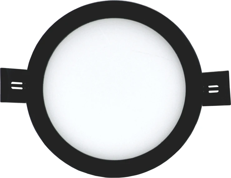 Tope Lighting Įmontuojamas apvalus juodas LED šviestuvas "SPLIT" 8W-4000K