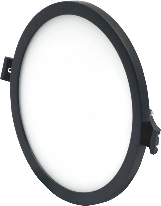 Tope Lighting Įmontuojamas apvalus juodas LED šviestuvas "SPLIT" 16W-4000K