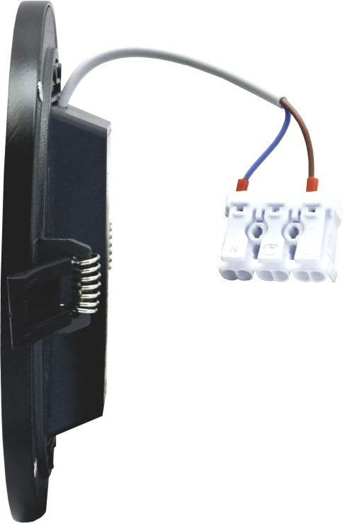 Tope Lighting Įmontuojamas apvalus juodas LED šviestuvas "SPLIT" 16W-4000K
