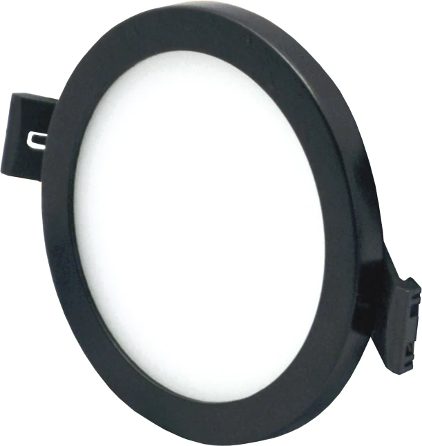 Tope Lighting Įmontuojamas apvalus juodas LED šviestuvas "SPLIT" 8W-4000K