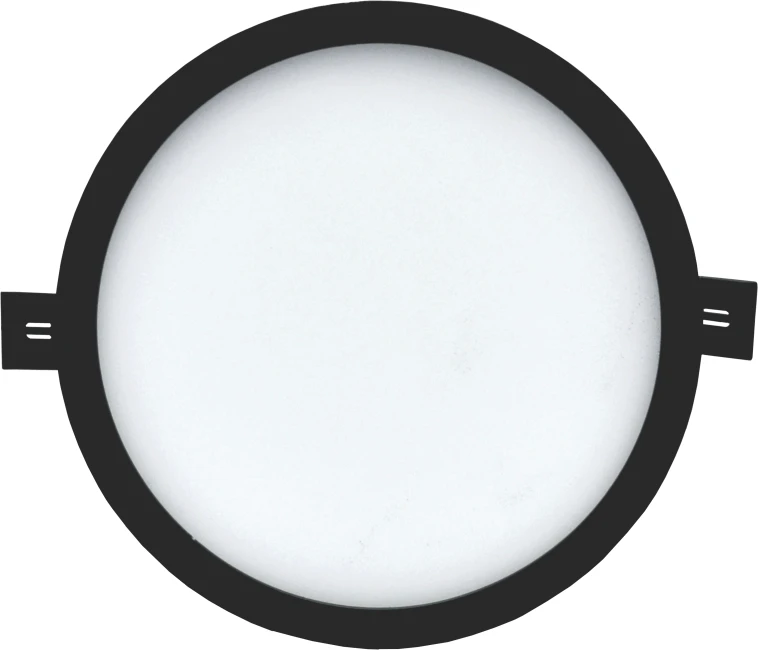 Tope Lighting Įmontuojamas apvalus juodas LED šviestuvas "SPLIT" 16W-4000K