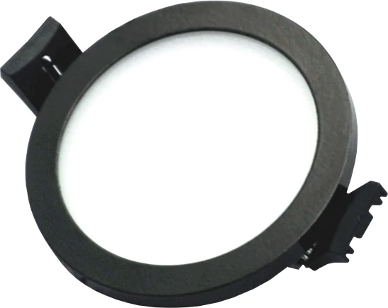 Tope Lighting Įmontuojamas apvalus juodas LED šviestuvas "SPLIT" 5W-4000K