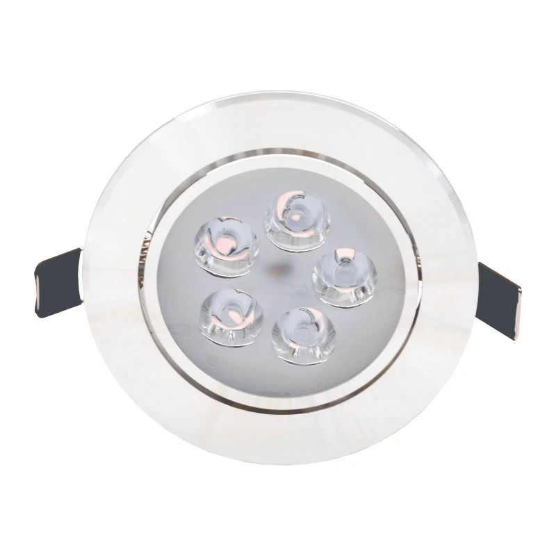 Įmontuojamas apvalus metalinis LED šviestuvas "LENS" 5W