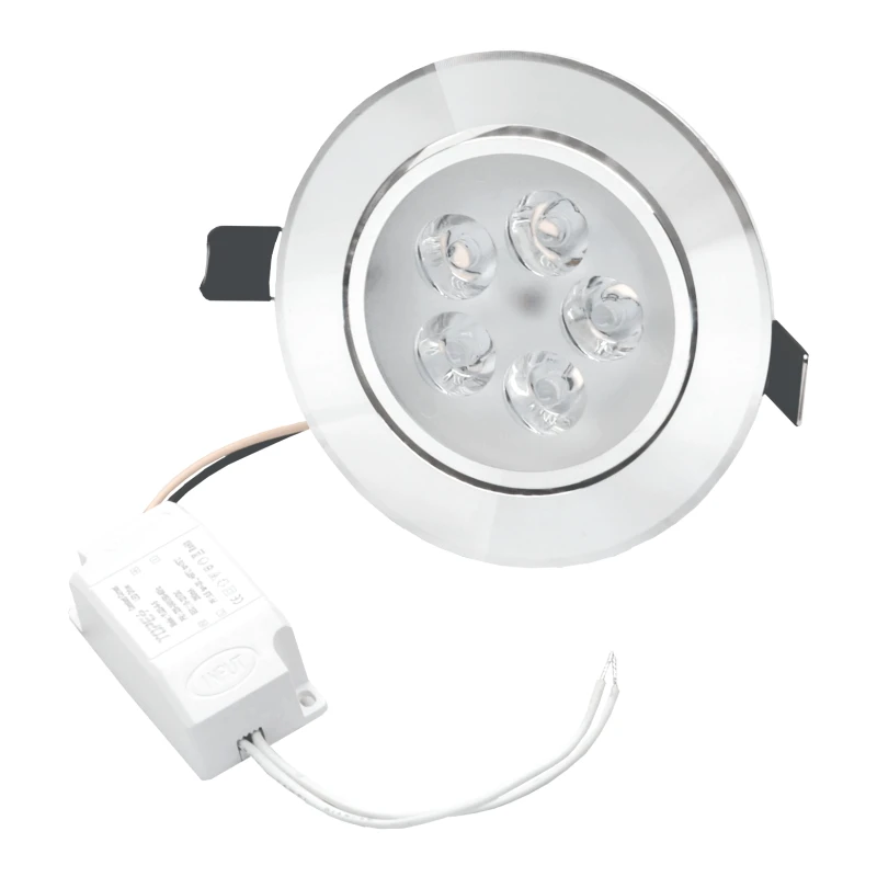 Įmontuojamas apvalus metalinis LED šviestuvas "LENS" 5W