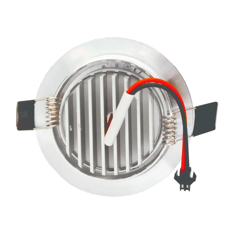 Įmontuojamas apvalus metalinis LED šviestuvas "LENS" 3W