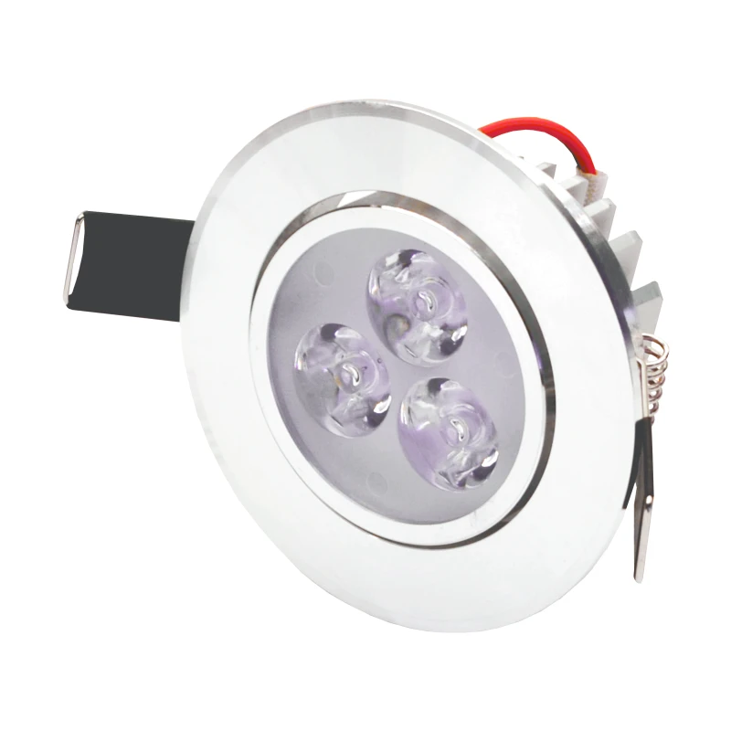 Įmontuojamas apvalus metalinis LED šviestuvas "LENS" 3W