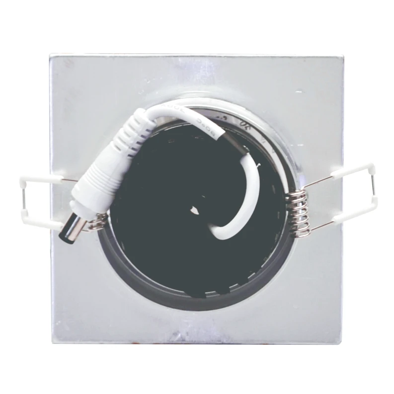 Įmontuojamas kvadratinis metalinis LED šviestuvas "LENS" 3W