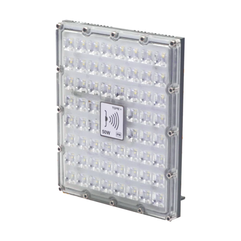 LED lauko prožektorius su mikrobangų sensoriumi "BRENTSENS" 50W