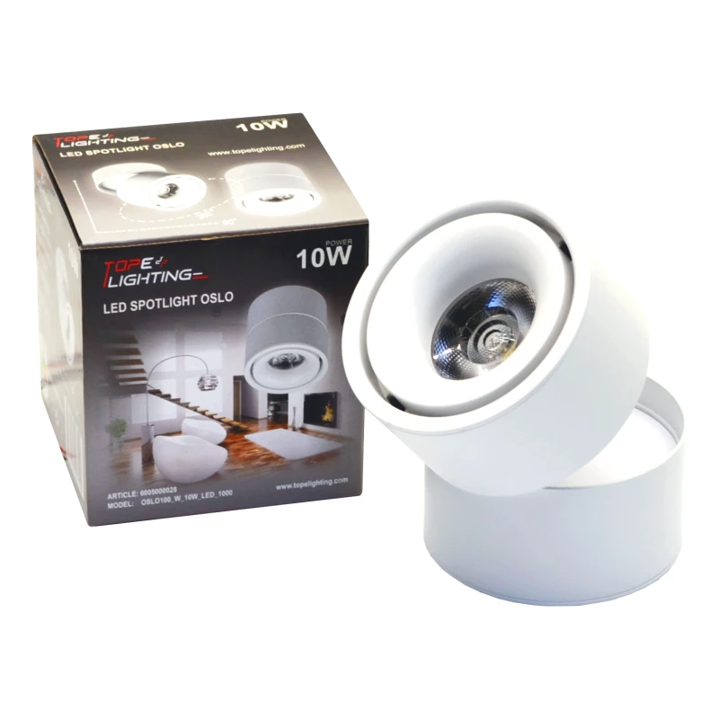 Lubinis šviestuvas TOPE Lubinis baltas LED šviestuvas "OSLO" 10W