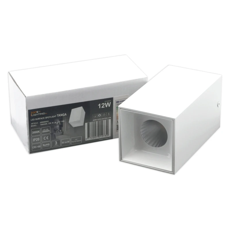 Lubinis baltas LED šviestuvas "TANGA" 12W