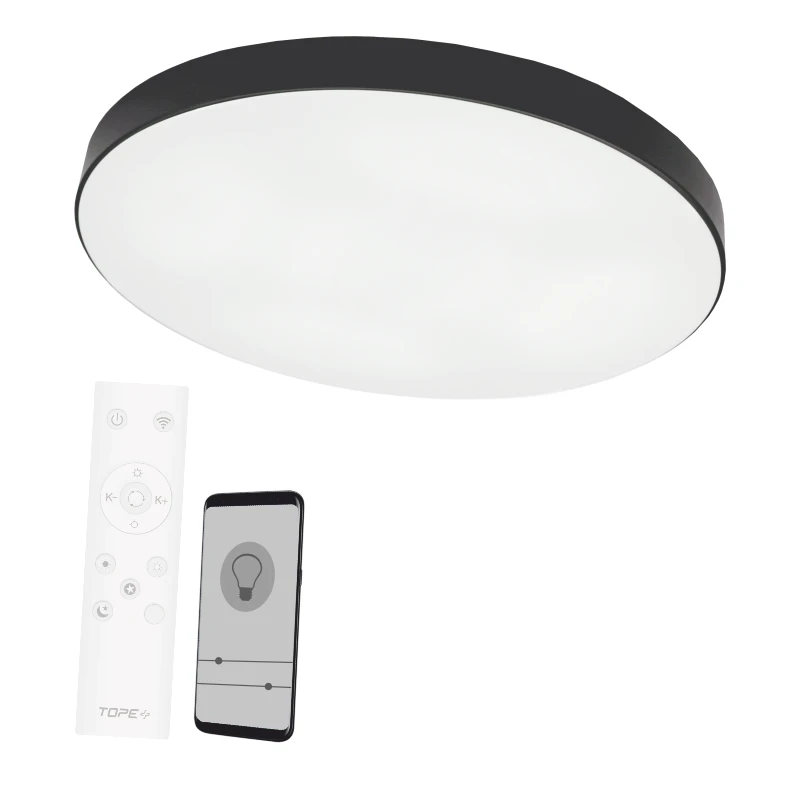 Lubinis šviestuvas TOPE Lubinis juodas LED šviestuvas "BOSTON" 2x60W