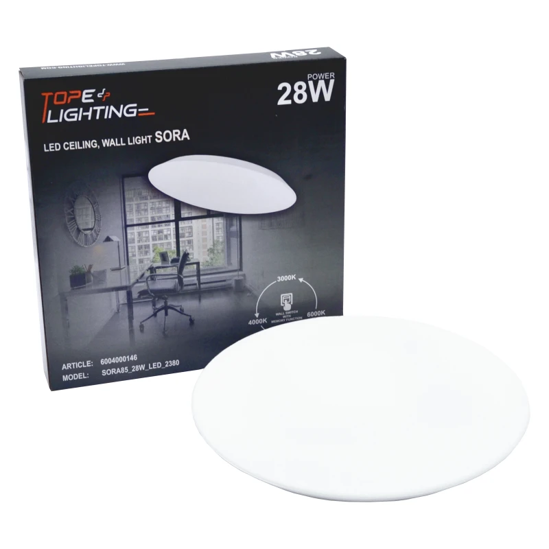 Lubinis šviestuvas Tope Lighting Lubinis sieninis LED šviestuvas "SORA" 28W