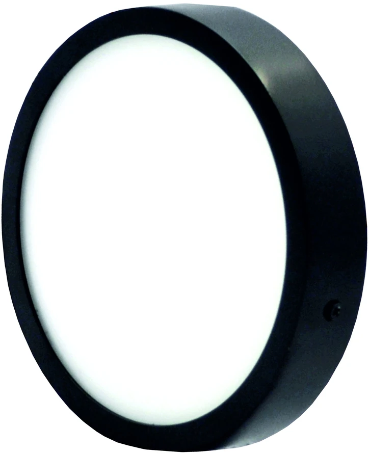 Tope Lighting Paviršinis apvalus juodas LED šviestuvas "MODENA" 22W-4000K