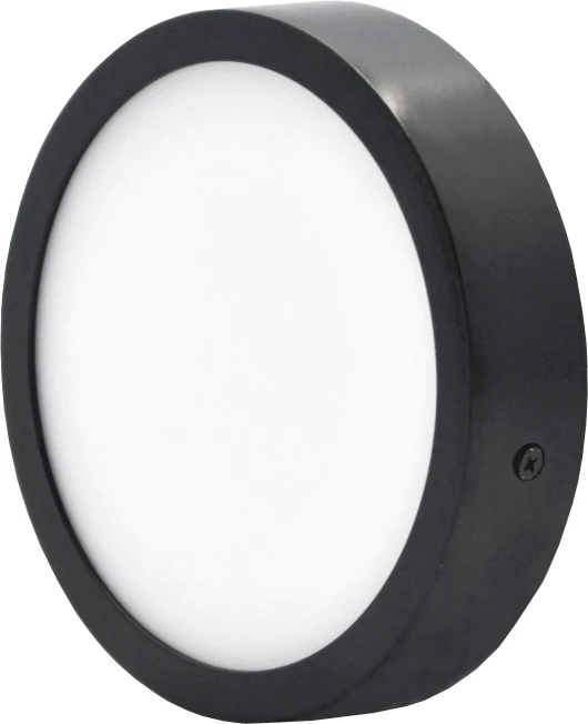 Tope Lighting Paviršinis apvalus juodas LED šviestuvas "MODENA" 16W-4000K
