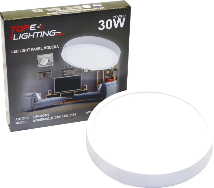 Tope Lighting Paviršinis apvalus LED šviestuvas "MODENA" 30W-3000K