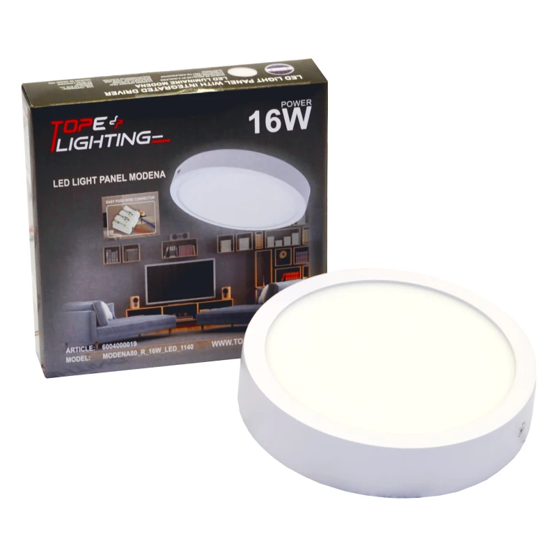 Lubinis šviestuvas TOPE Paviršinis apvalus LED šviestuvas "MODENA" 16W-4000K