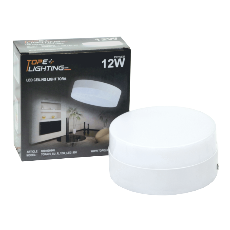 Paviršinis apvalus LED šviestuvas "TORA" 12W