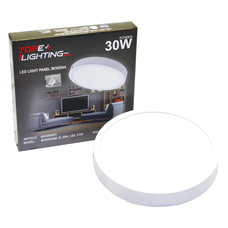 Lubinis šviestuvas TOPE Paviršinis apvalus LED šviestuvas "MODENA" 30W-4000K