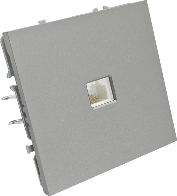 Tope Lighting Pilkas telefono lizdas "BORA" (be rėmelio)