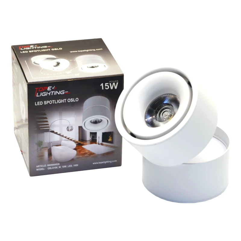 Lubinis baltas LED šviestuvas "OSLO" 15W