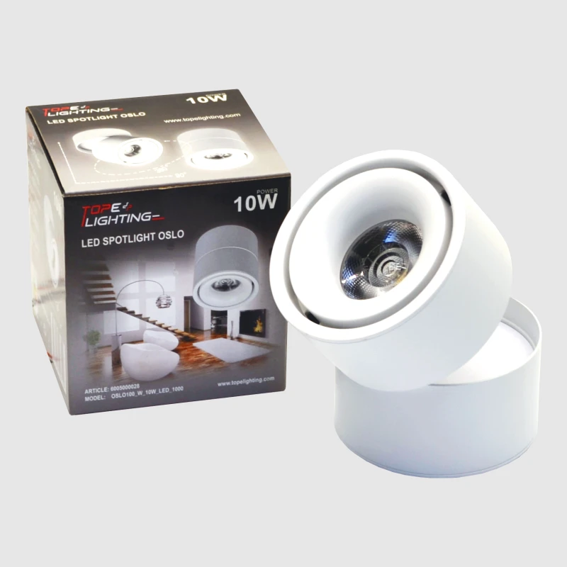 Lubinis šviestuvas TOPE Lubinis baltas LED šviestuvas "OSLO" 10W
