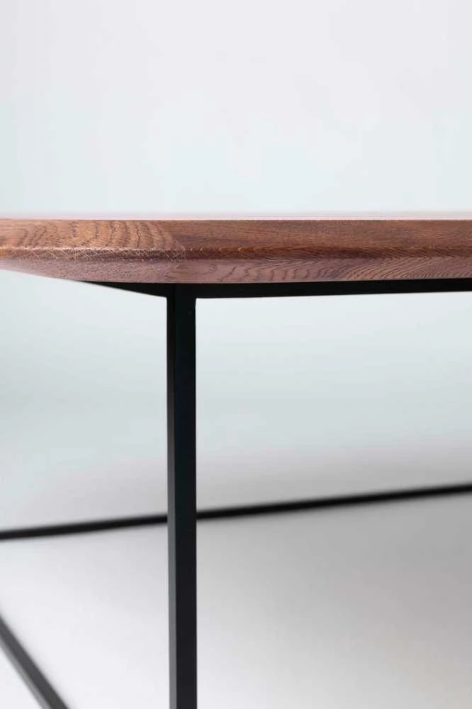 Kavos staliukas Soap Walnut, 100cm, ąžuolo faneruotė