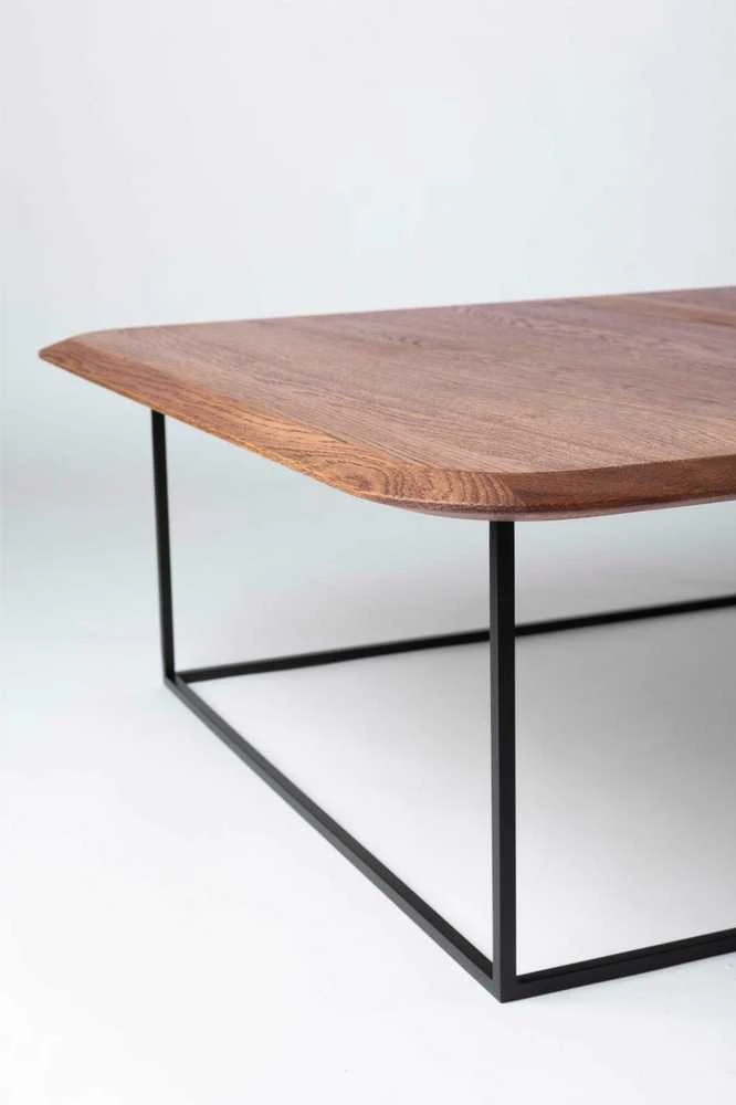 Kavos staliukas Soap Walnut, 100cm, ąžuolo faneruotė