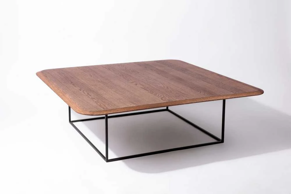 Kavos staliukas Soap Walnut, 120cm, ąžuolo faneruotė